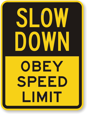 SPEED LIMIT REMINDER